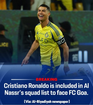 会出场吗?沙特媒:C罗将会入选利雅得胜利vs果阿的大名单
