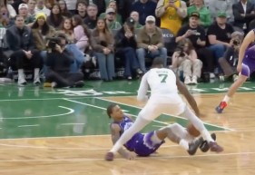 爵士vs凯尔特人裁判报告:漏吹基昂特·乔治滑铲杰伦·布朗